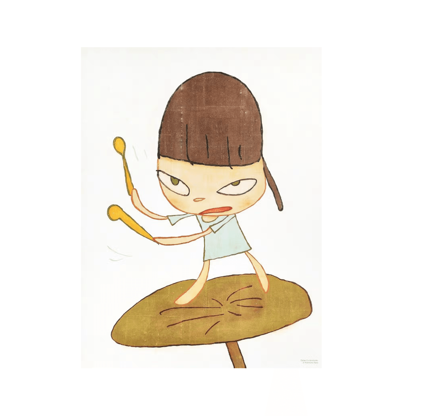 Yoshitomo Nara  - Marching On A Butterbur Leaf