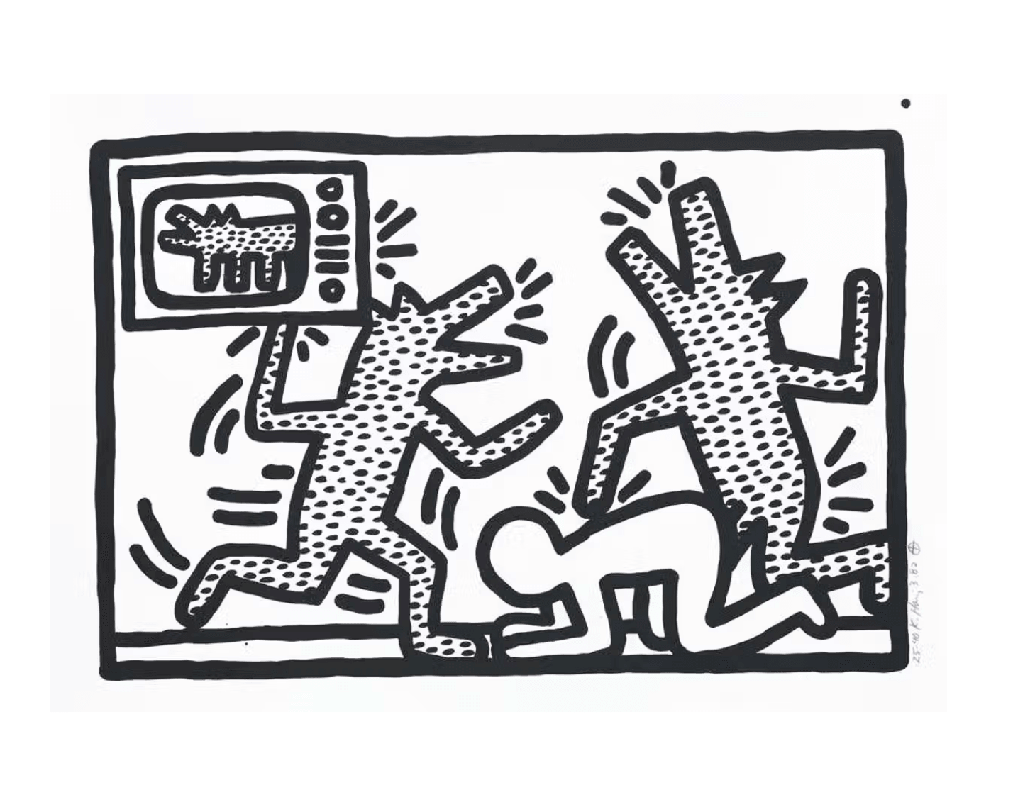 Keith Haring - Plate II, Untitled 1 - 6