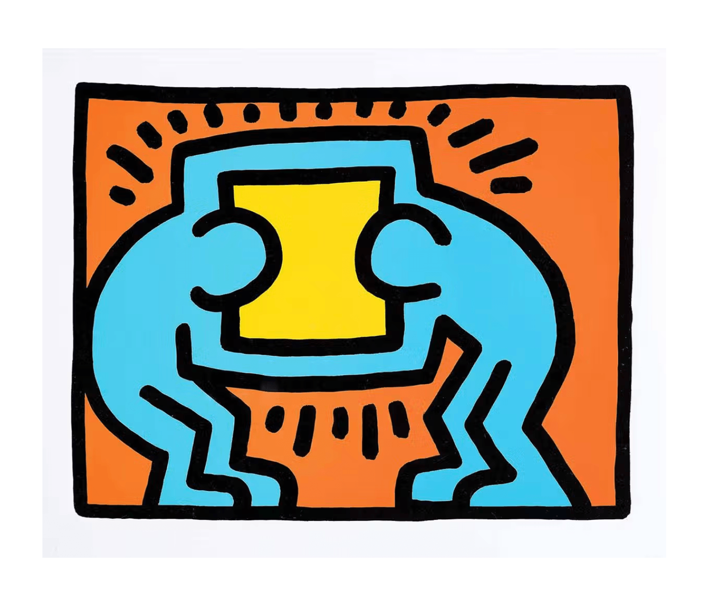 Keith Haring - Pop Shop VI, Plate II