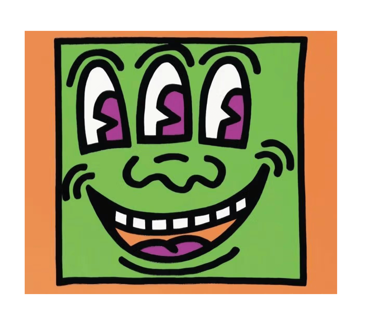 Keith Haring - Three Eyed Monster