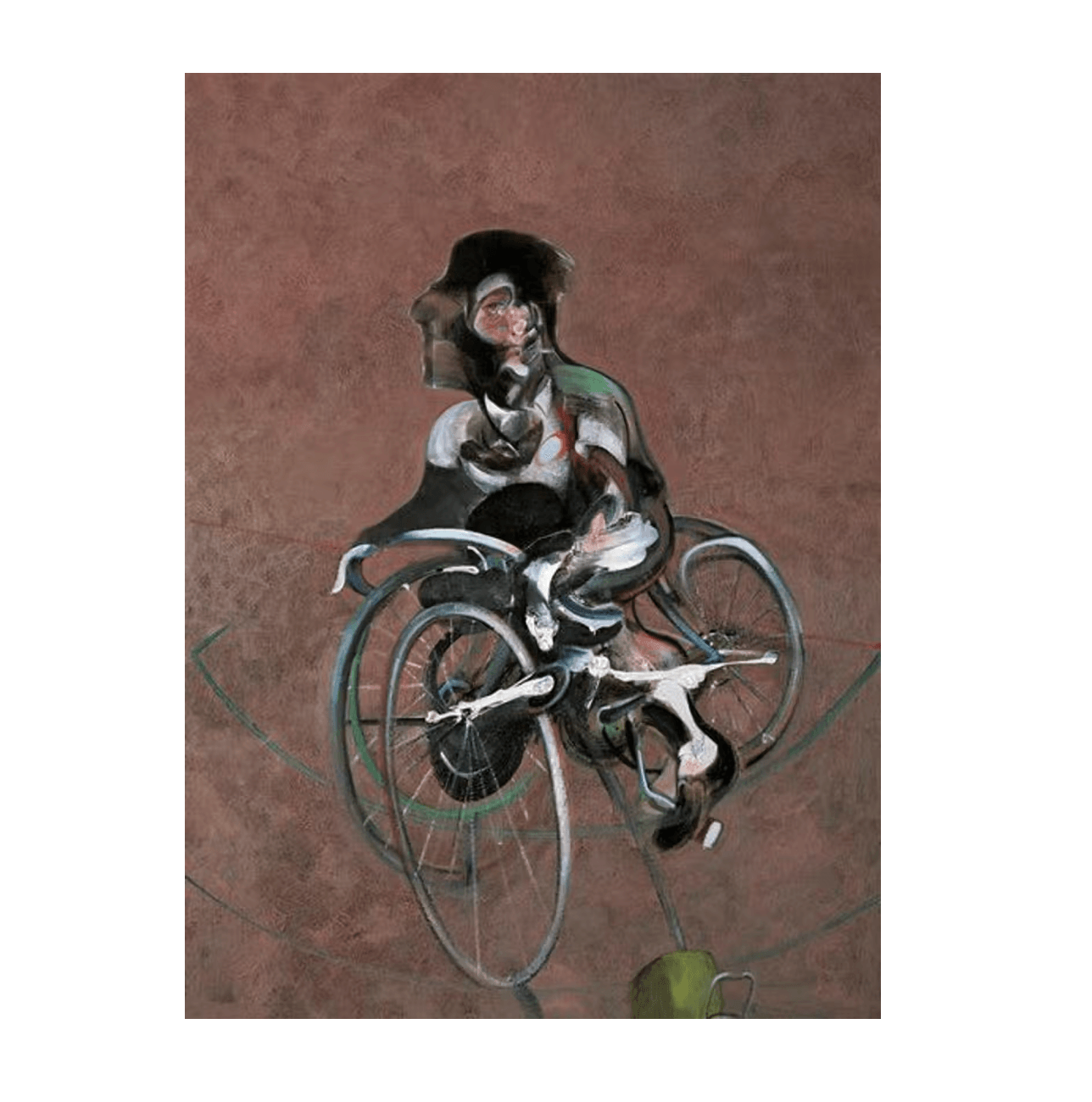 Francis Bacon - Portrait Of George Dyer Riding A Bicycle