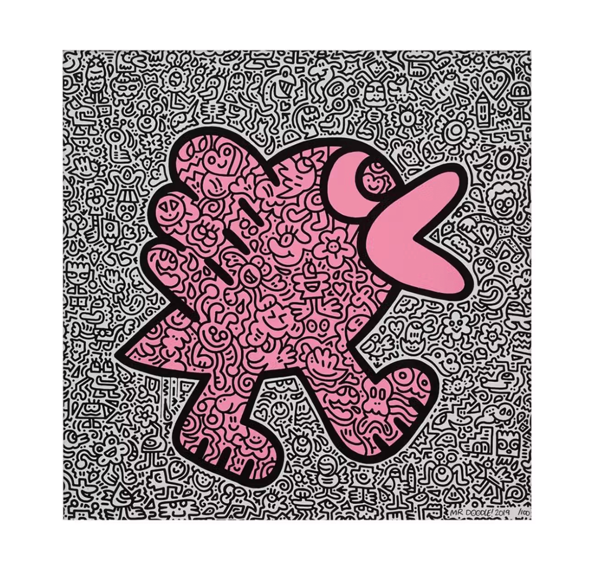 Mr Doodle-Pink Bird