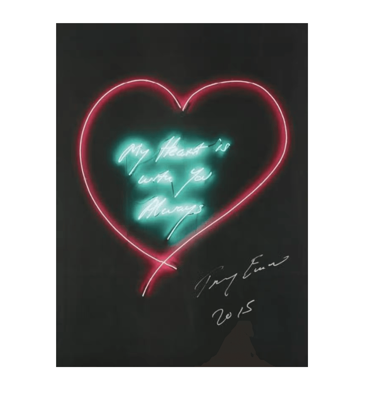 Tracey Emin-My Heart Is With You Always (black)