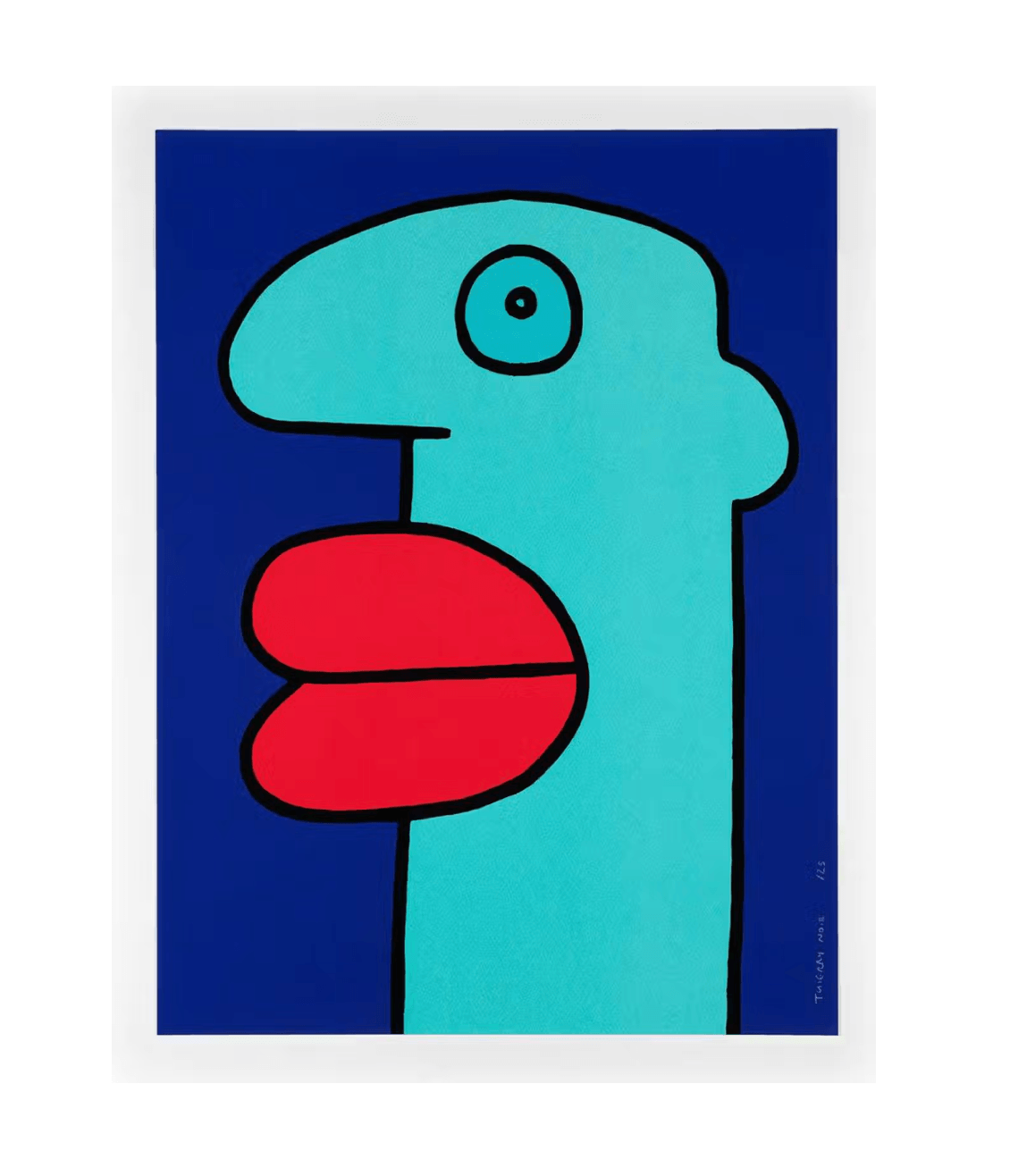 Thierry Noir - Blue Head