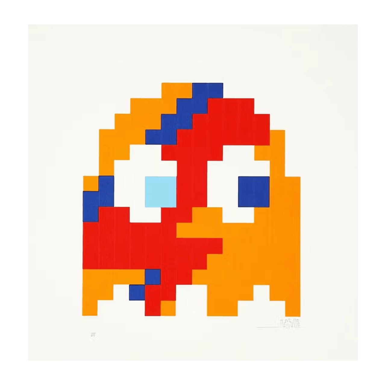 Invader-Aladdin Sane (orange)