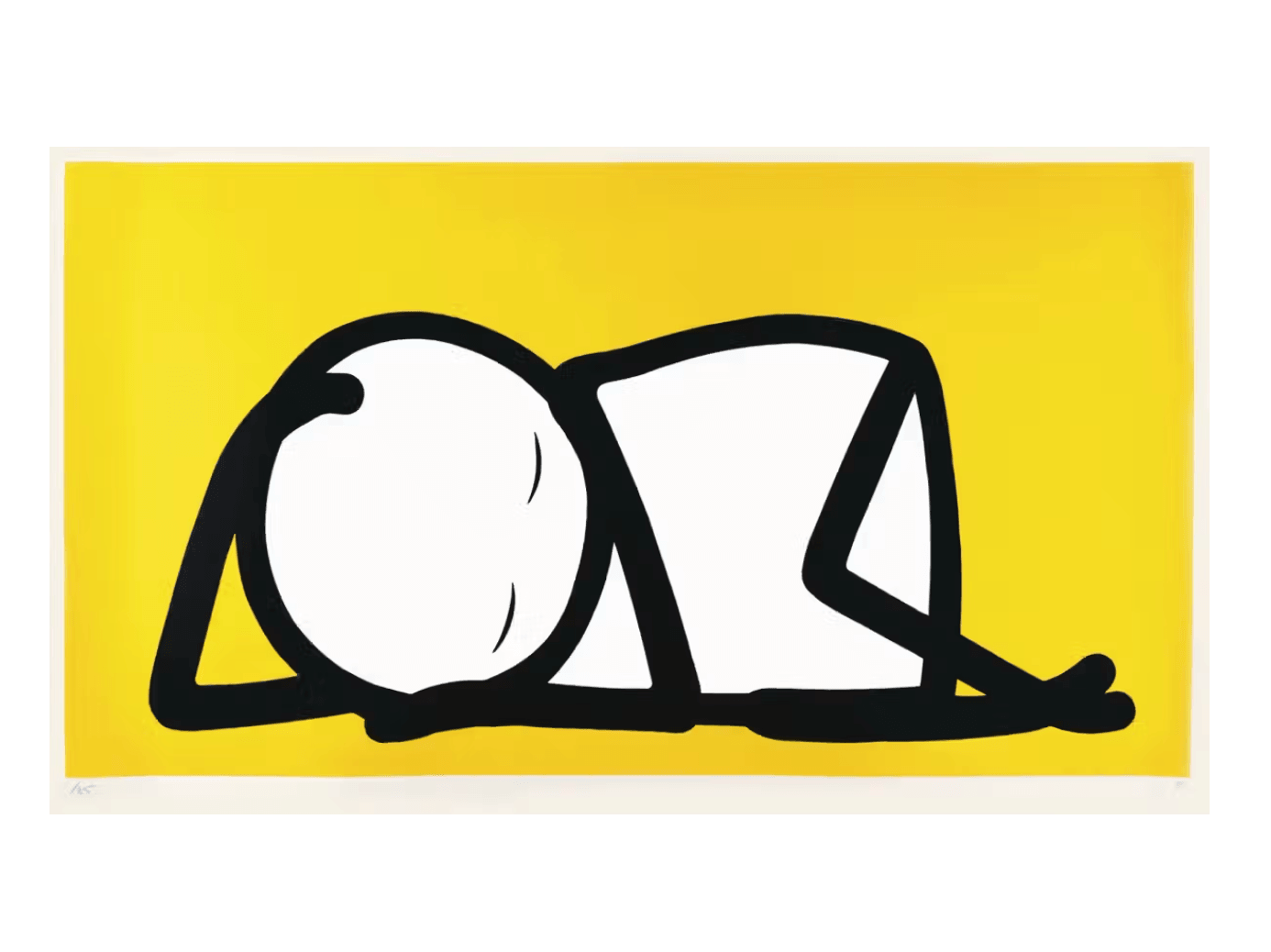 Stik-Sleeping Baby (yellow)