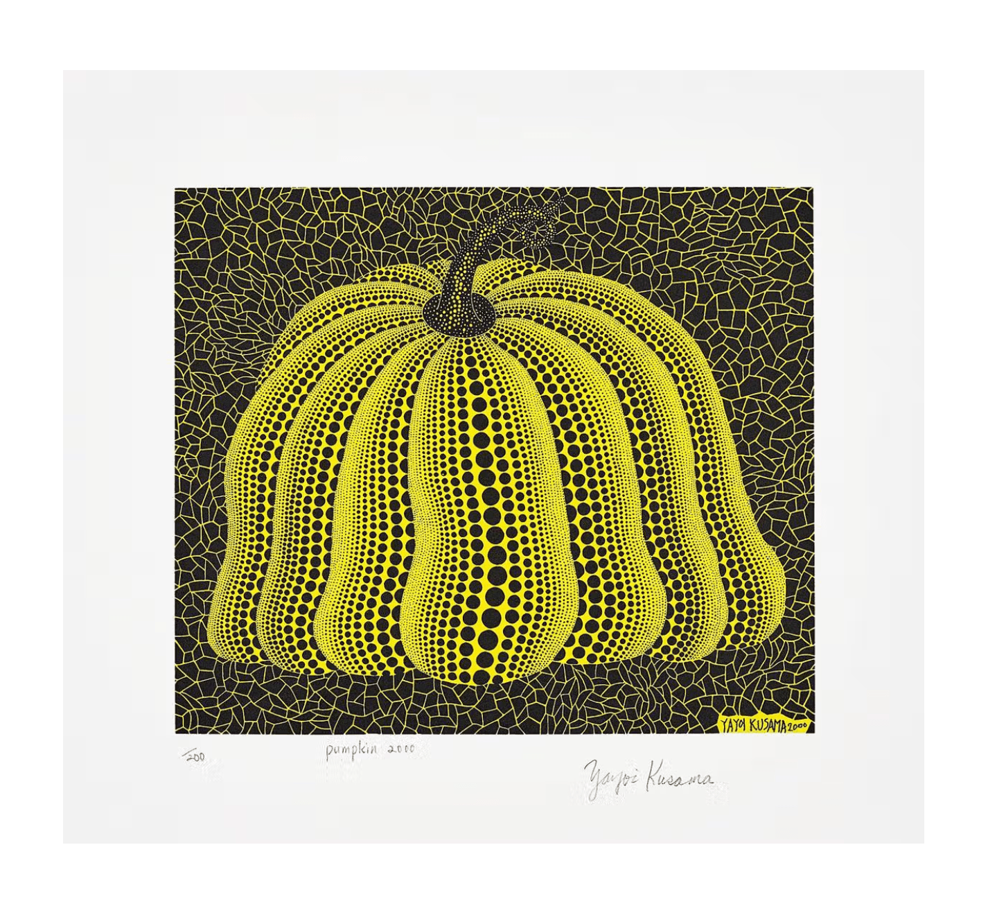 Yayoi Kusama-Pumpkin 2000 (yellow)