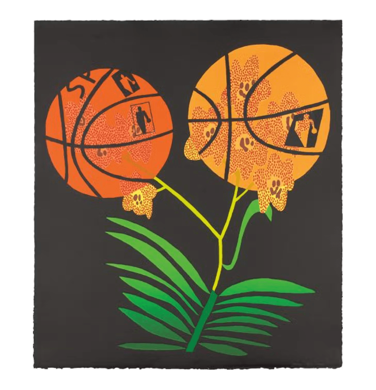 Jonas Wood - Double Basketball Orchid (State II)