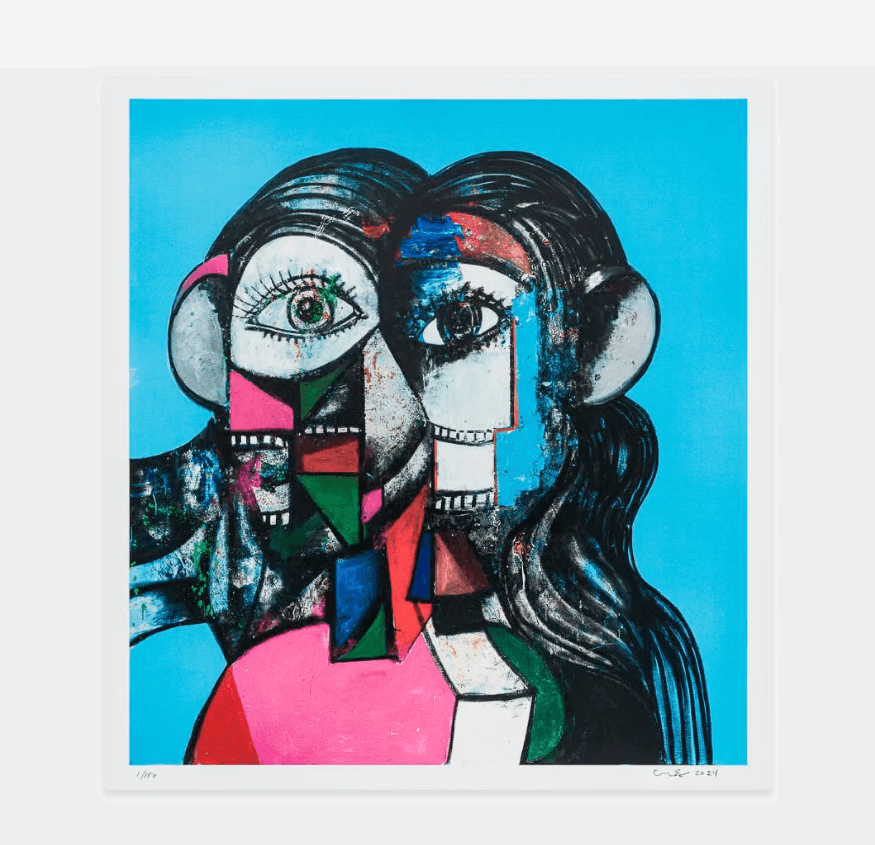 George Condo-Prismatic Head Composition