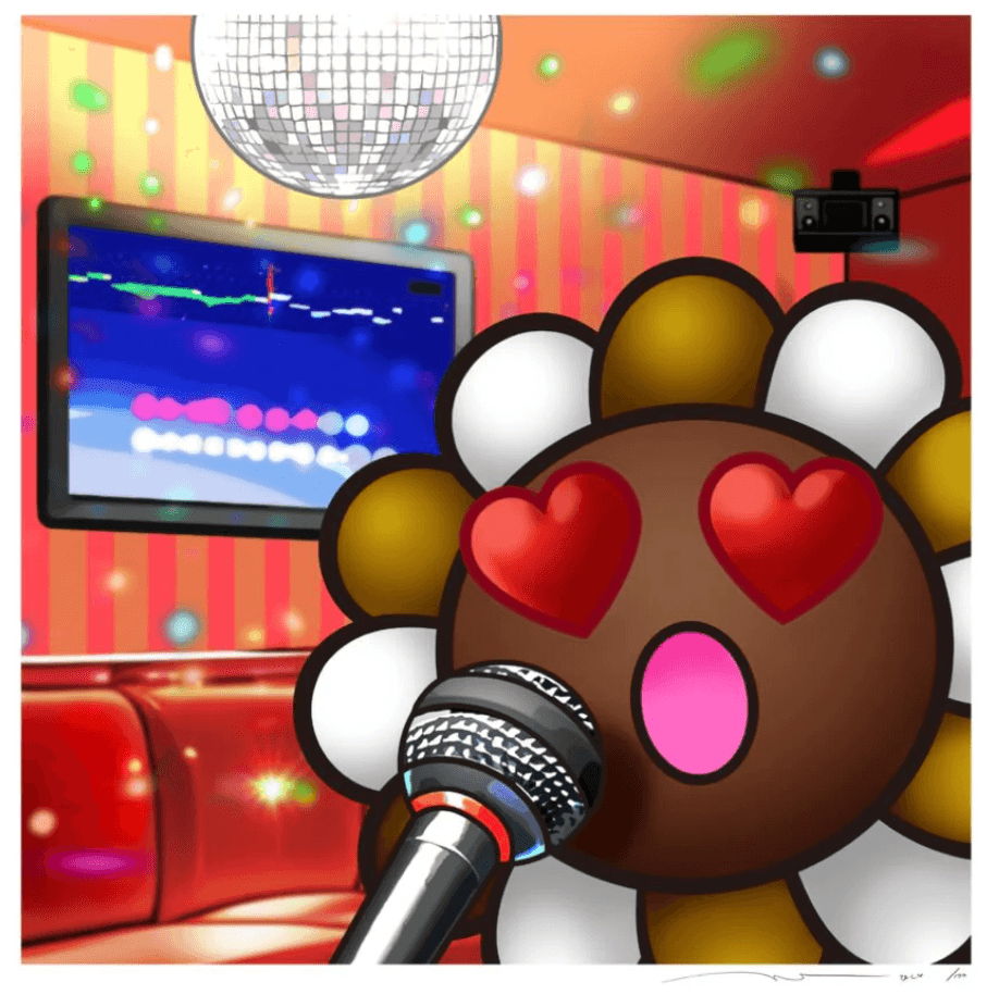 Takashi Murakami - Murakami.Flower #8144 Karaoke Love Song, 2024