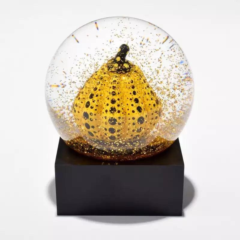 Yayoi Kusama-Snow Globe (Yellow Pumpkin), 2019