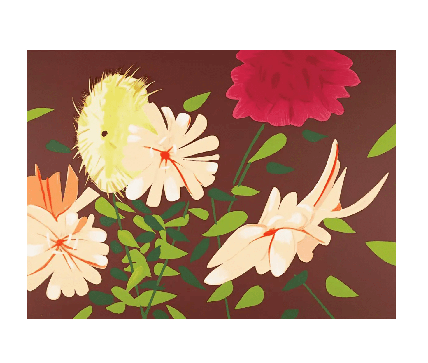 Alex Katz | Late Summer Flowers,2013