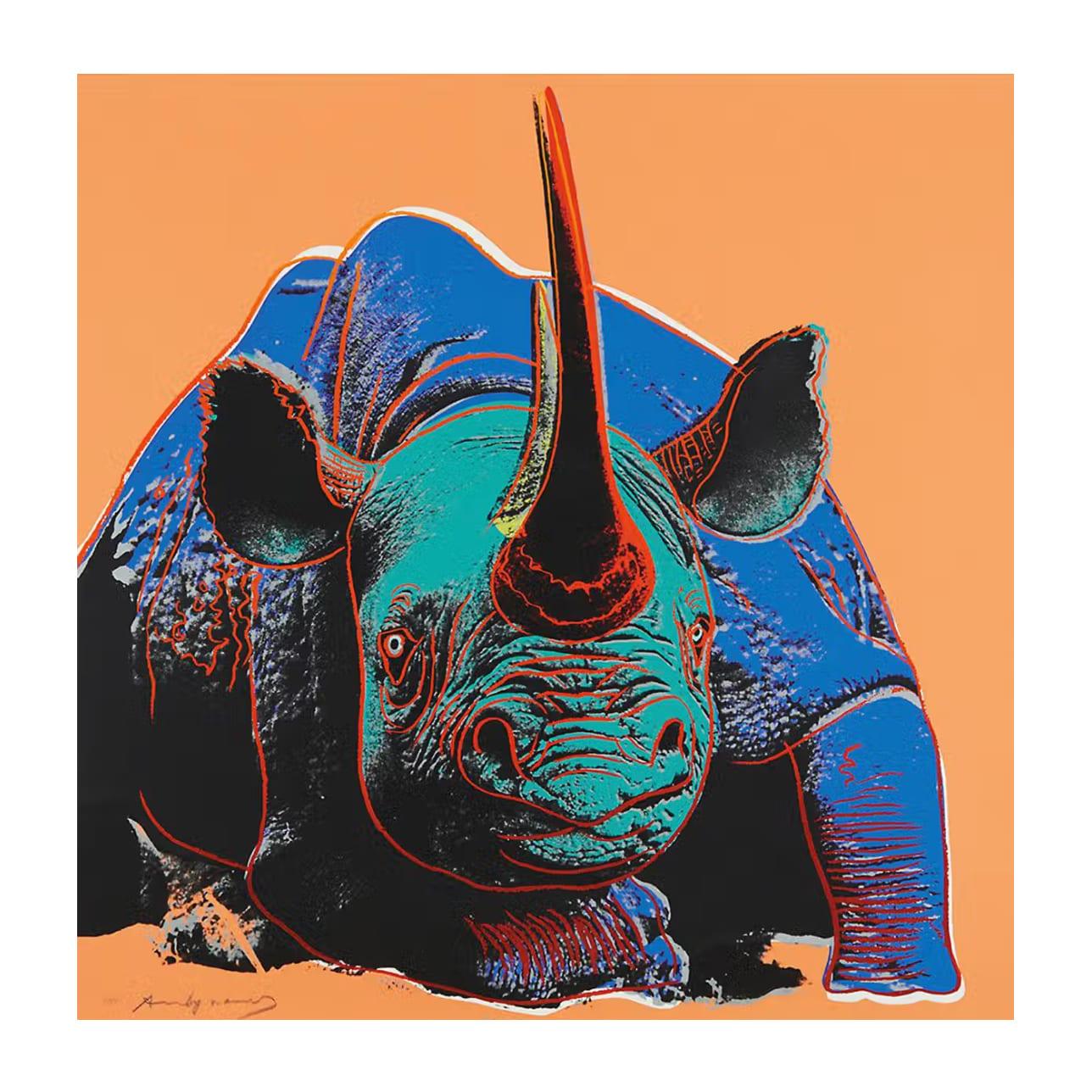 Andy Warhol | Black Rhinoceros (F. & S. II.301)