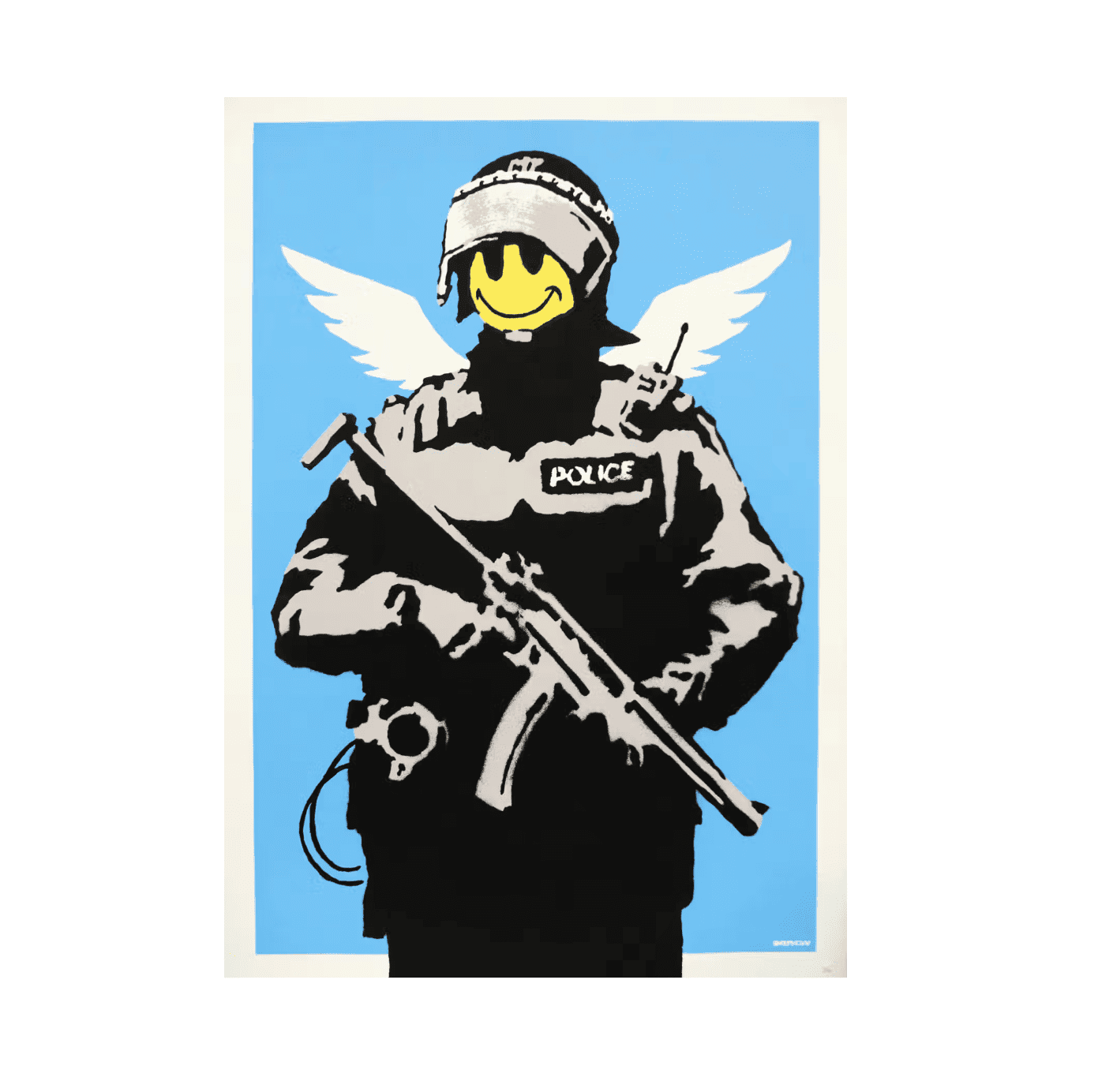 Banksy | Flying Copper