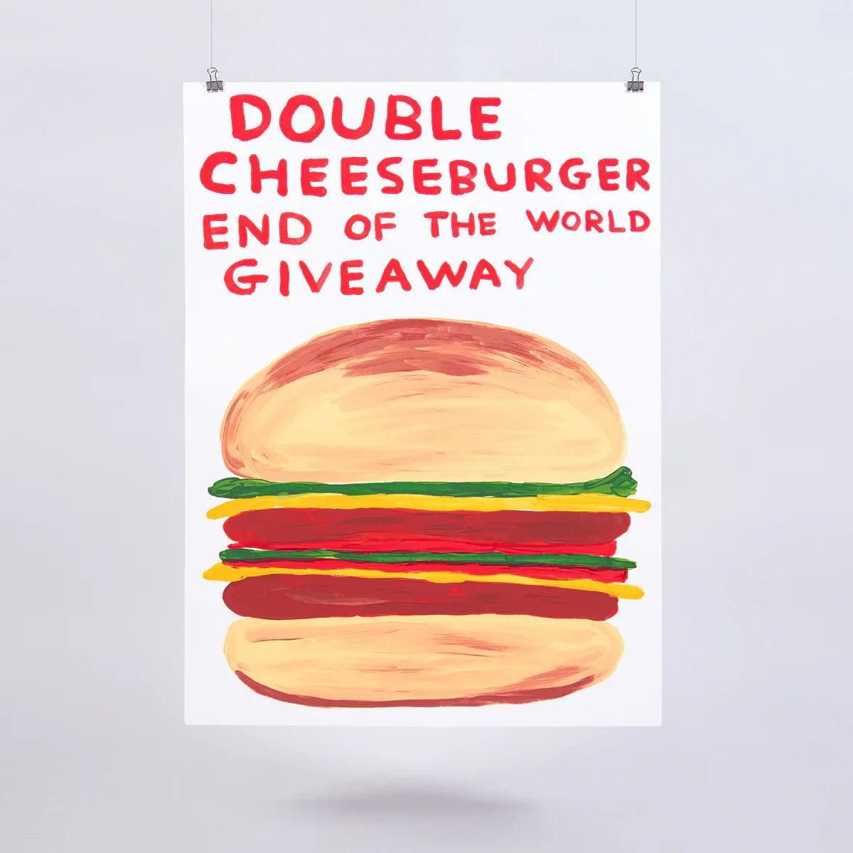 David Shrigley - Double Cheeseburger End of the World Giveaway,2020