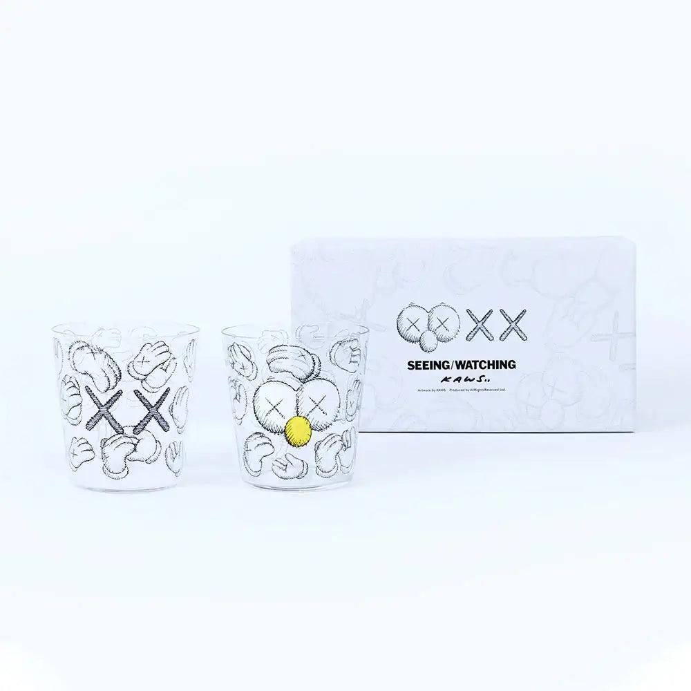 KAWS-SEEING/WATCHING Glass Set (Pattern)