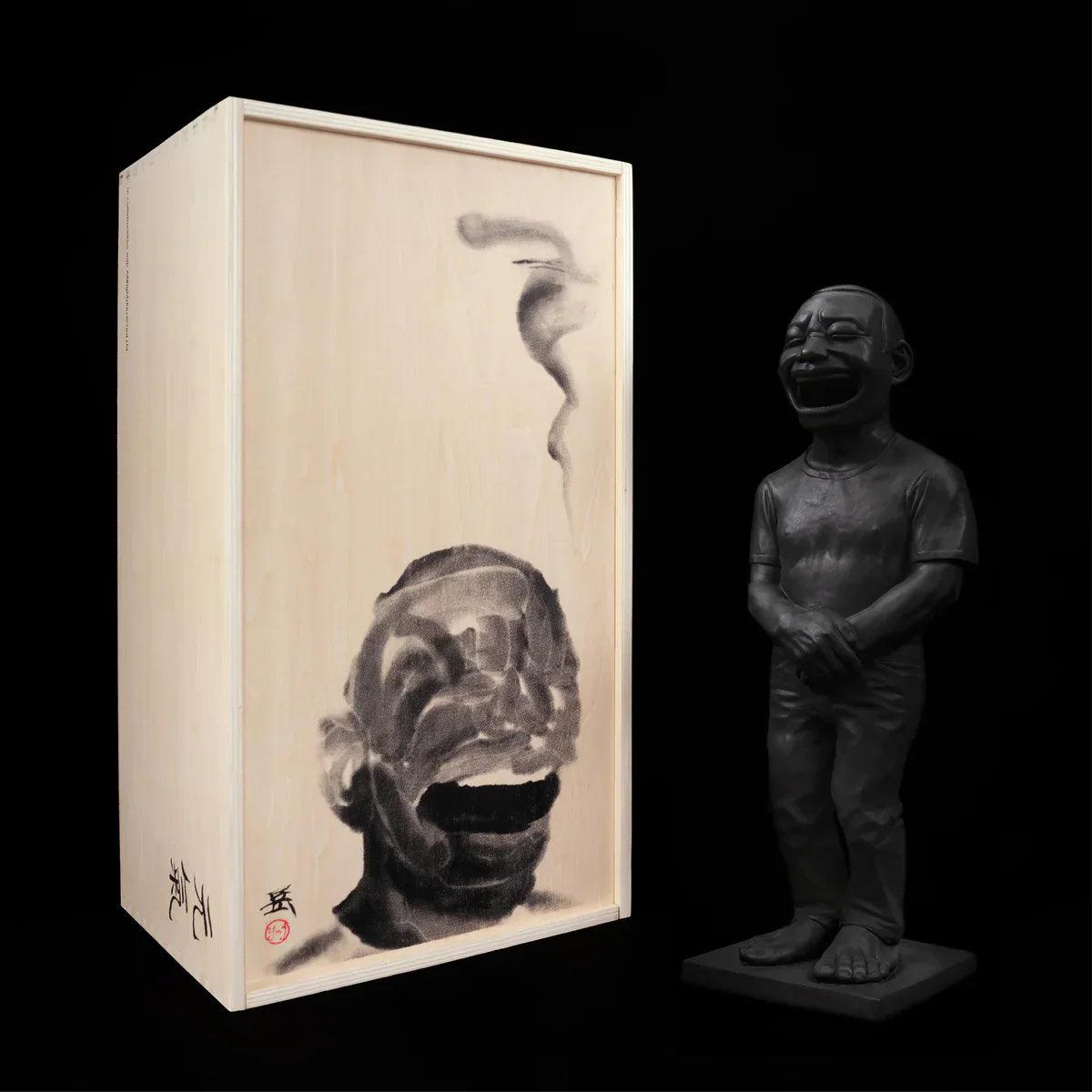 Yue Minjun-Genesis 元氣 Bronze Incense Chamber, 2020-6