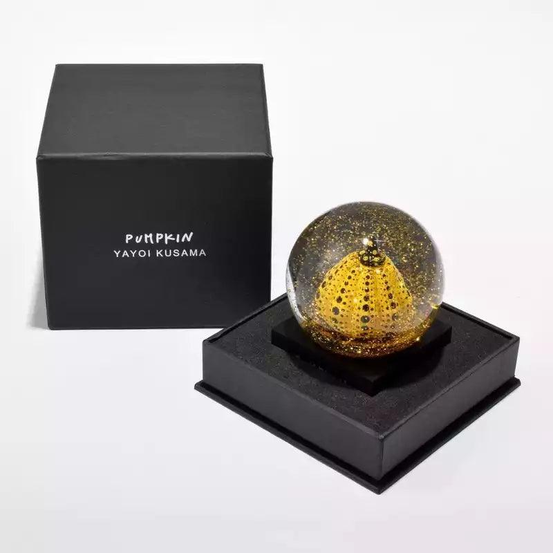 Yayoi Kusama-Snow Globe (Yellow Pumpkin), 2019