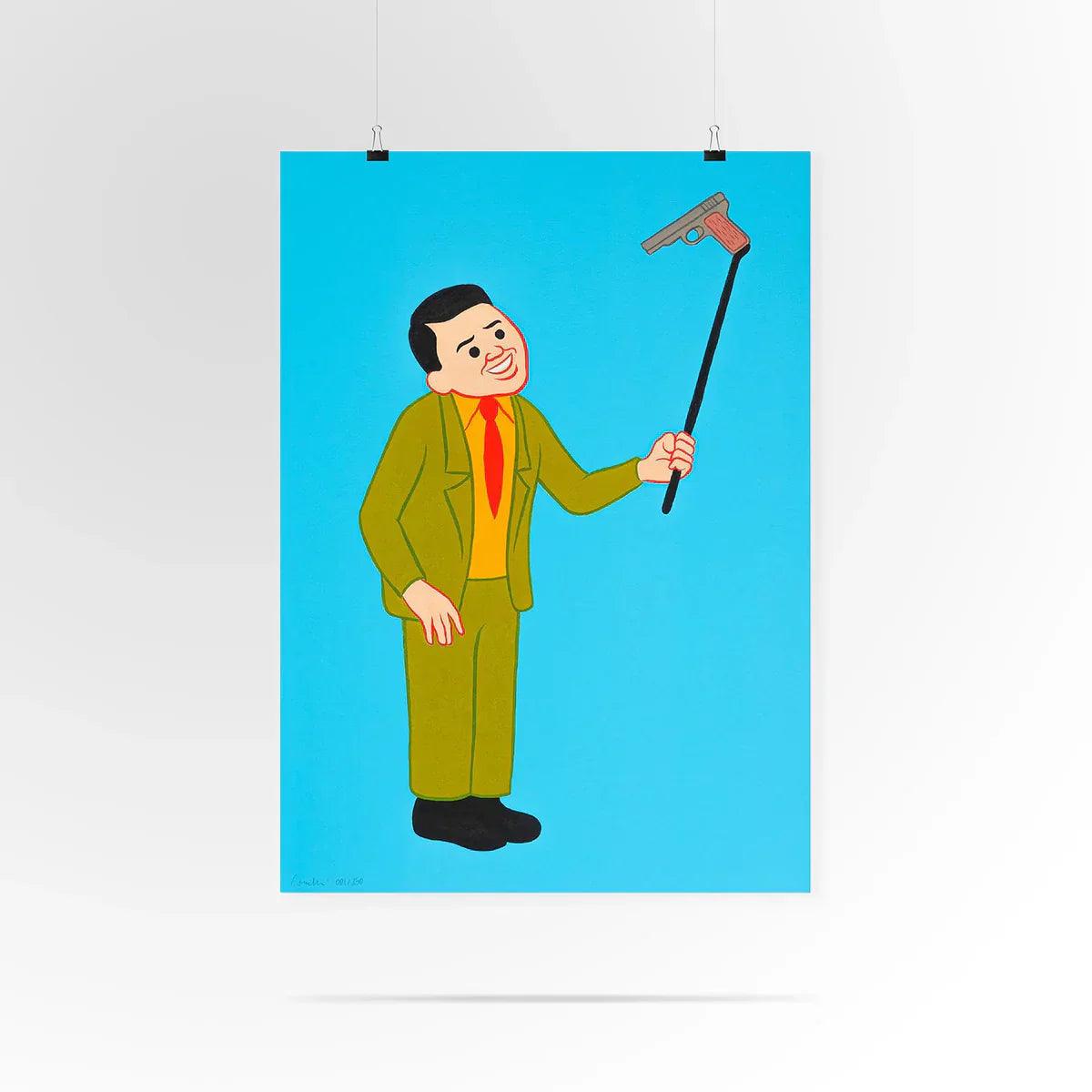 JOAN CORNELLÀ-Selfie Gun Silkscreen Prints Set2